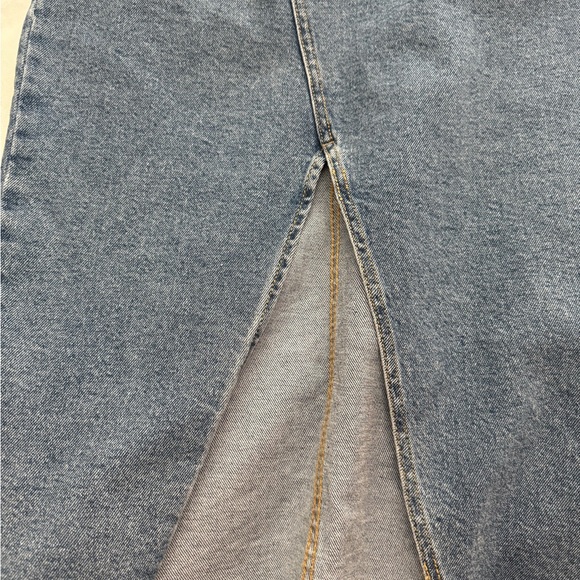 NWT GB Women's Blue Denim tube midi dress Size Small - Picture 6 of 13